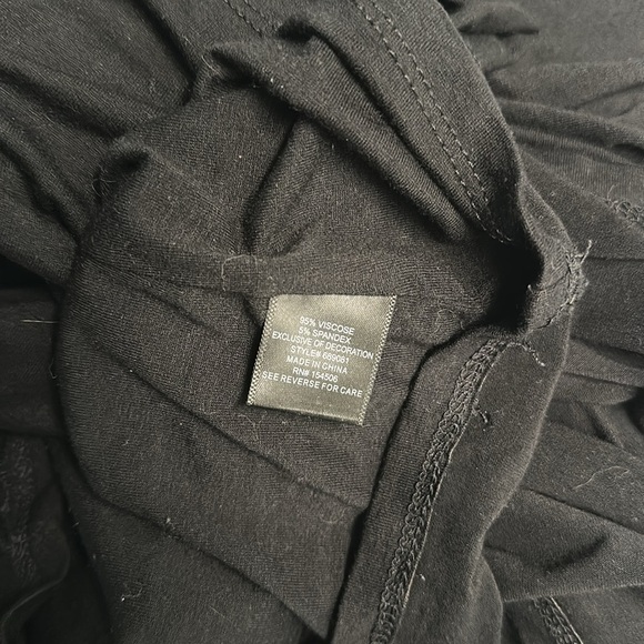 Colleen Lopez Women’s Black Short Sleeves V Neck Top Size L - Picture 9 of 9